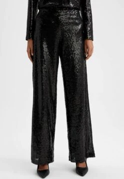 DeFacto Wide Leg- Broek - Black