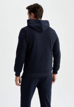 DeFacto Regular Fit- Hoodie - Navy -DeFacto 7273cee1dc0344798670a8ec1a075852