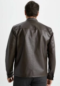 DeFacto Regular Fit - Imitatieleren Jas - Brown 7 DeFacto Regular Fit - Imitatieleren Jas - Brown -DeFacto 72c799719733459c9445e9f124c1abaa