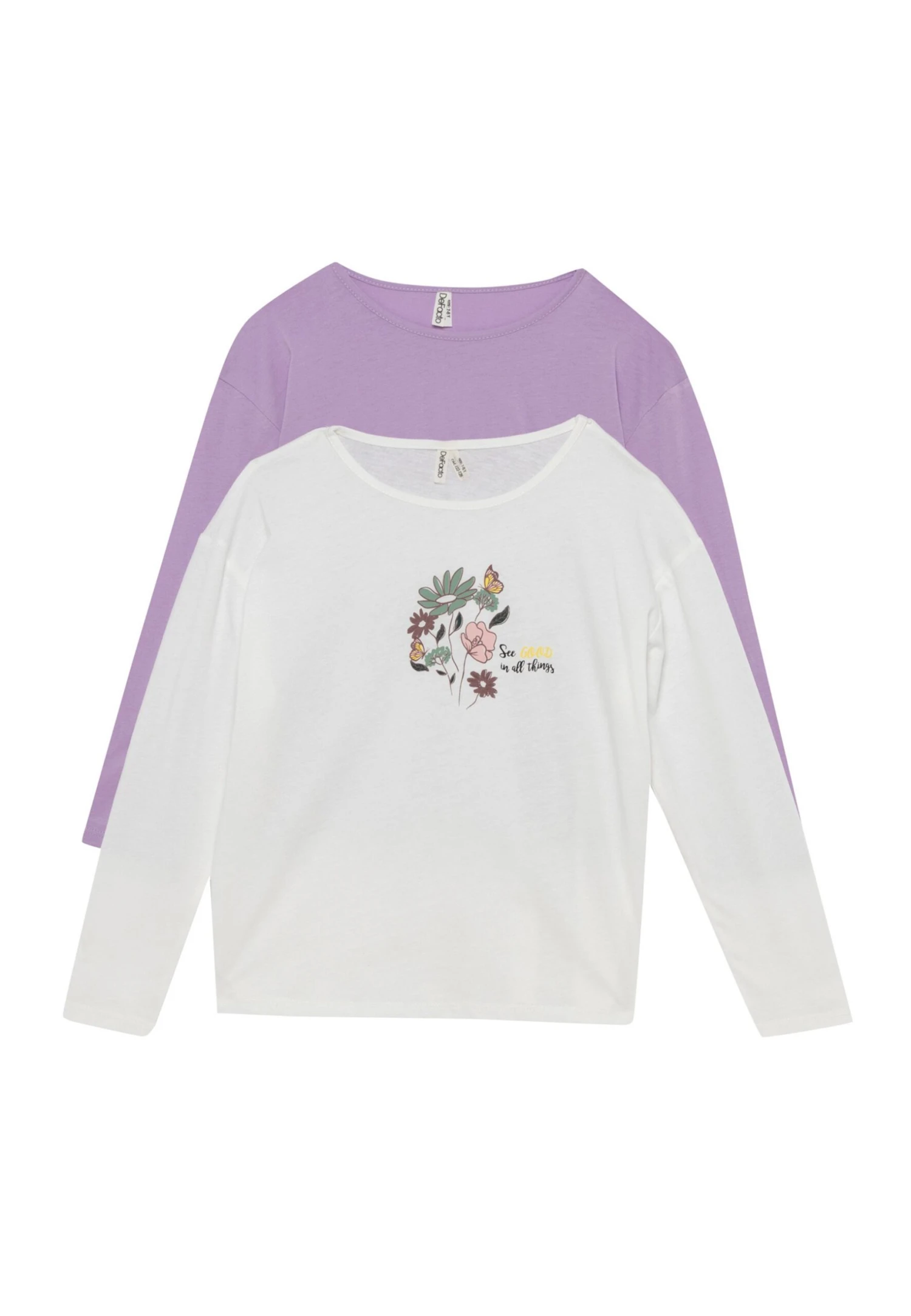 DeFacto 2Pack Regular Fit - Longsleeve - Beige 3 DeFacto 2Pack Regular Fit - Longsleeve - Beige