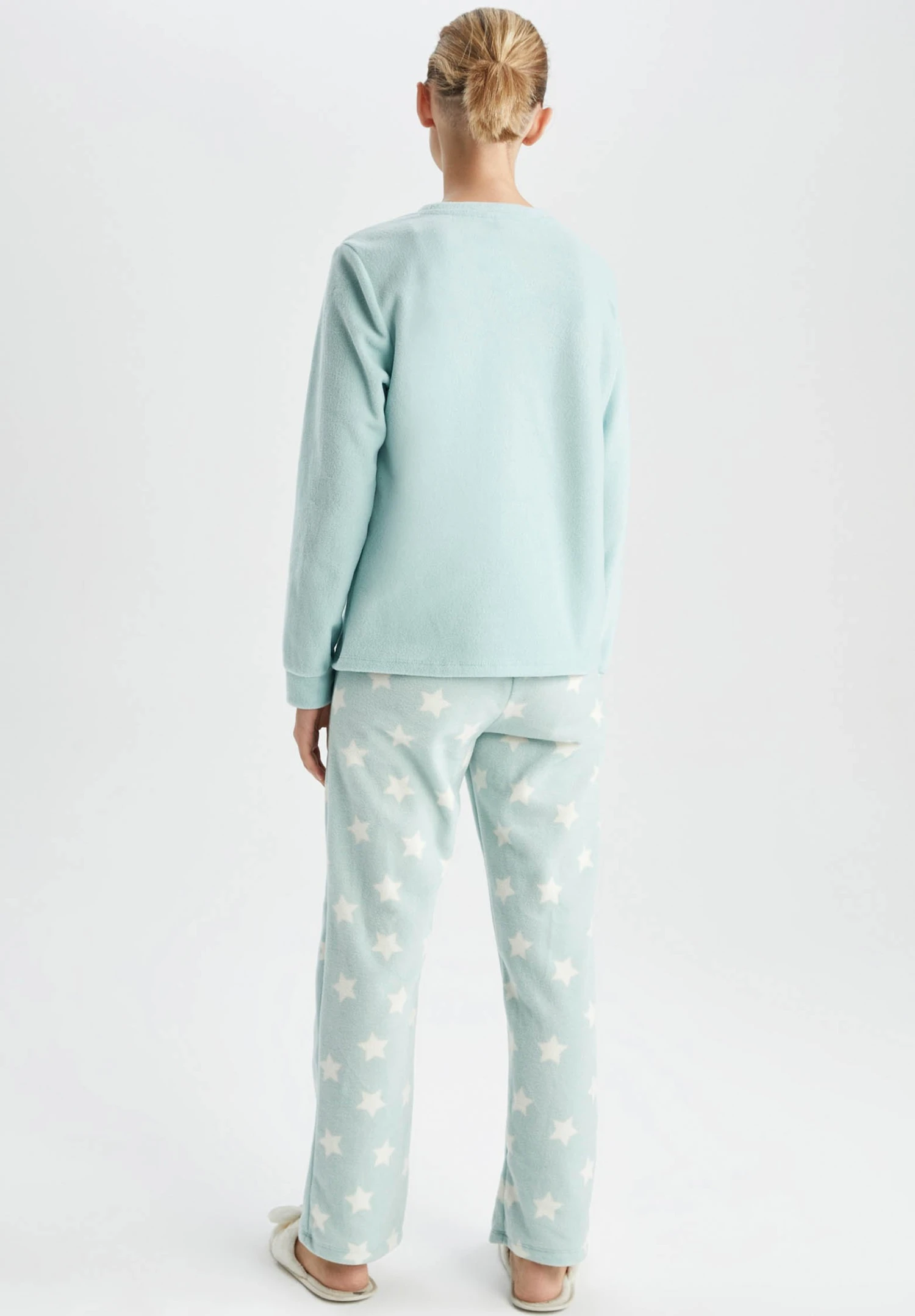 DeFacto Regular Fit- Pyjama - Turquoise 4 DeFacto Regular Fit- Pyjama - Turquoise - Afbeelding 2