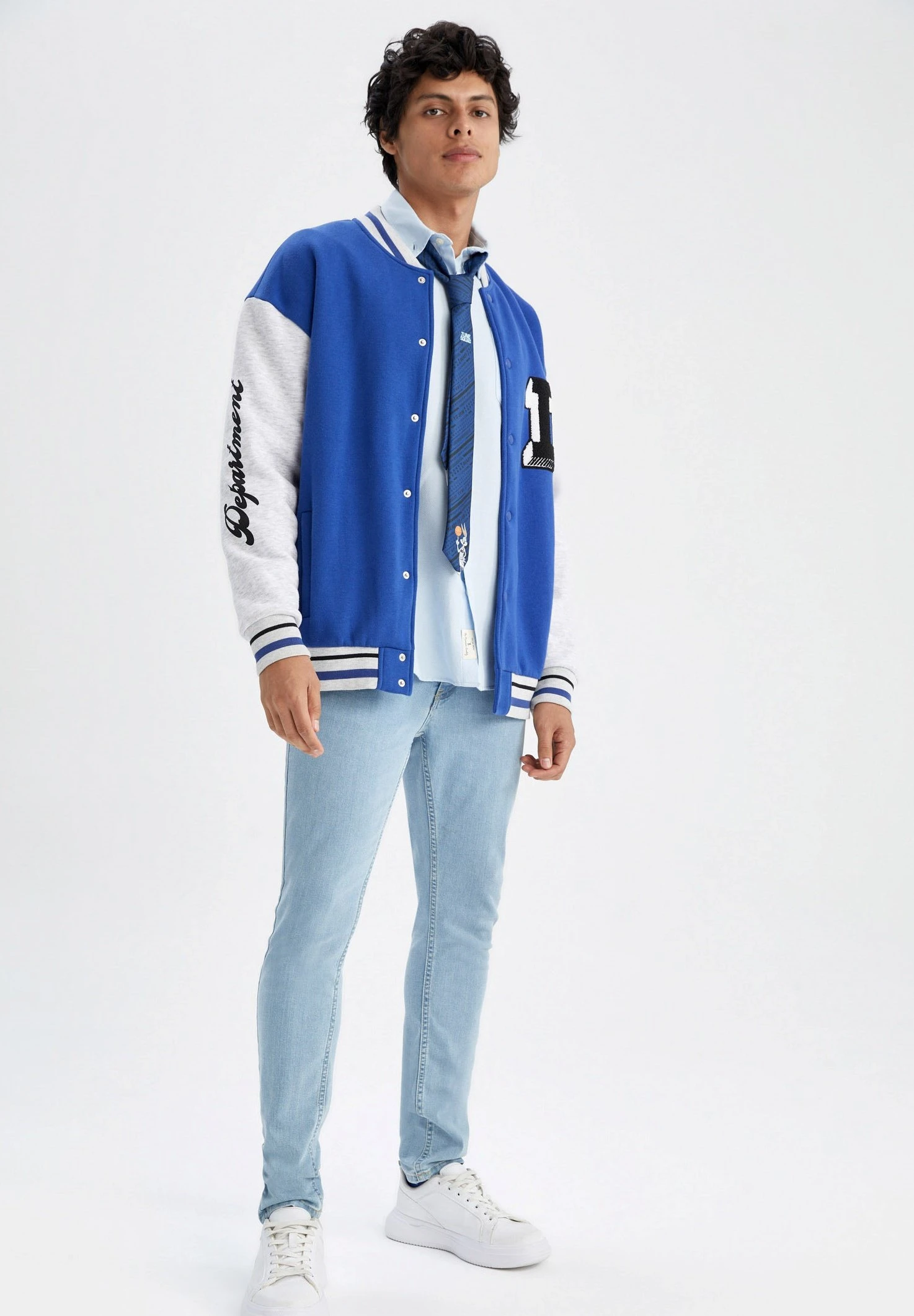 DeFacto Jas - Blue 4 DeFacto Jas - Blue - Afbeelding 2