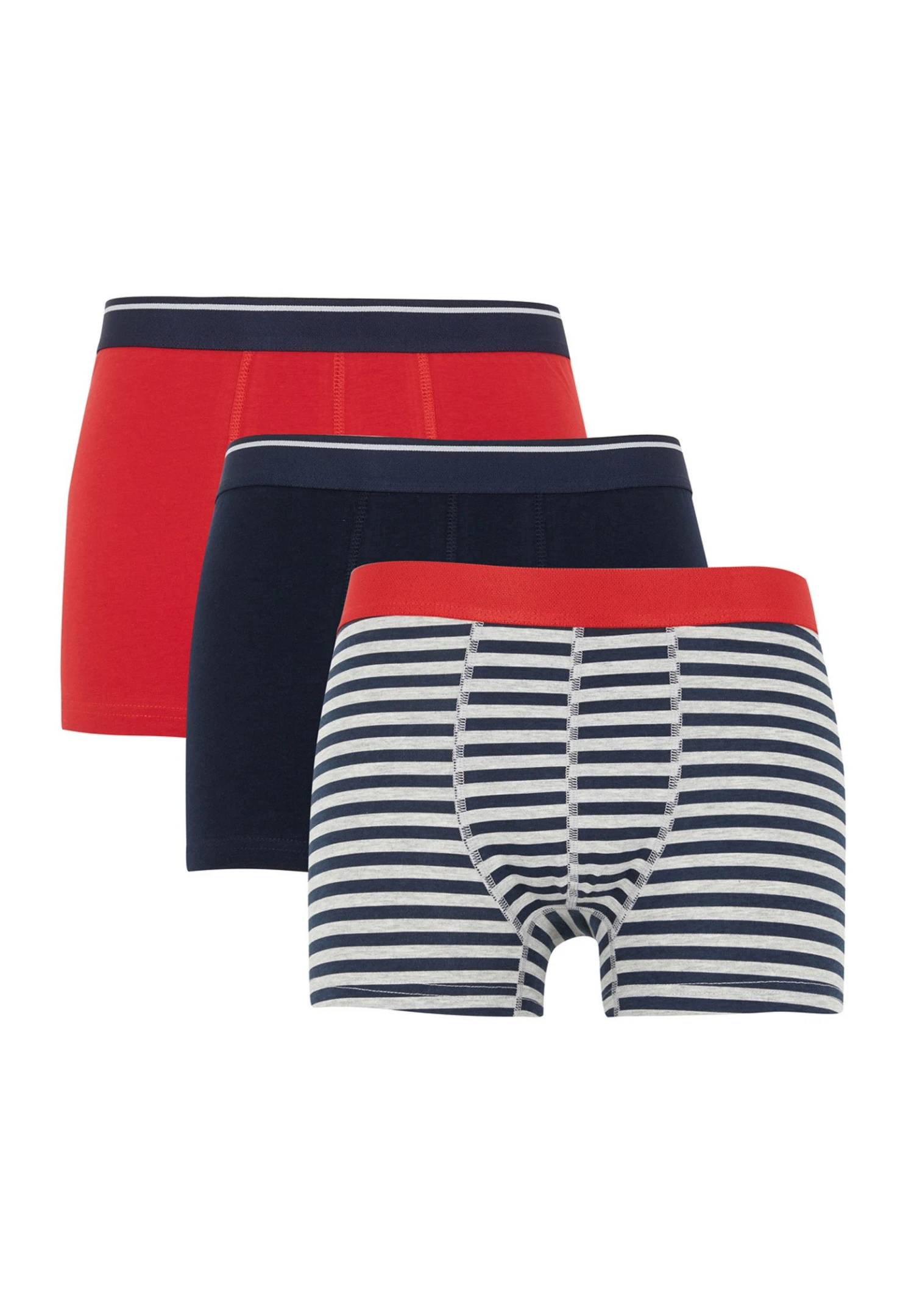 DeFacto 3Pack Regular Fit - Onderbroeken - Navy 3 DeFacto 3Pack Regular Fit - Onderbroeken - Navy