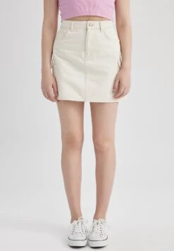 DeFacto Cargo Fit - Jeansrok - White