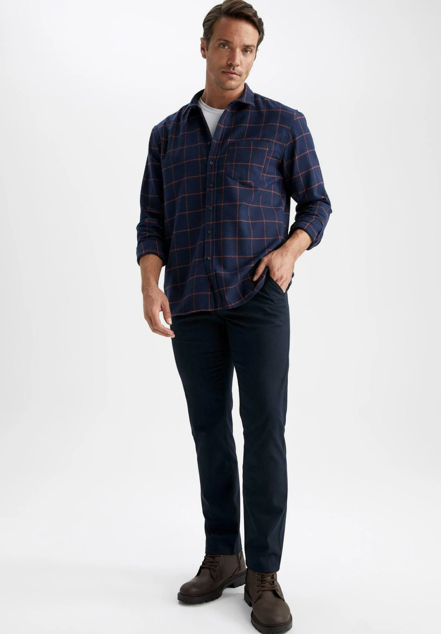 DeFacto Chino - Navy 4 DeFacto Chino - Navy - Afbeelding 2