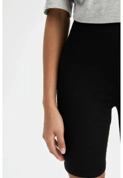 DeFacto Skinny Fit - Shorts - Black -DeFacto 764ad9c87c4f4d8ea0bd59a9733508b3