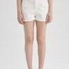DeFacto Paperbag - Jeansshort - White 1 DeFacto Paperbag - Jeansshort - White -DeFacto 7650d4e024c44fc1bf9086993b39d6ac