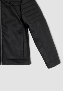 DeFacto Regular Fit- Imitatieleren Jas - Black 15 DeFacto Regular Fit- Imitatieleren Jas - Black -DeFacto 7834bcb379cc41c3926d687d11261ad5