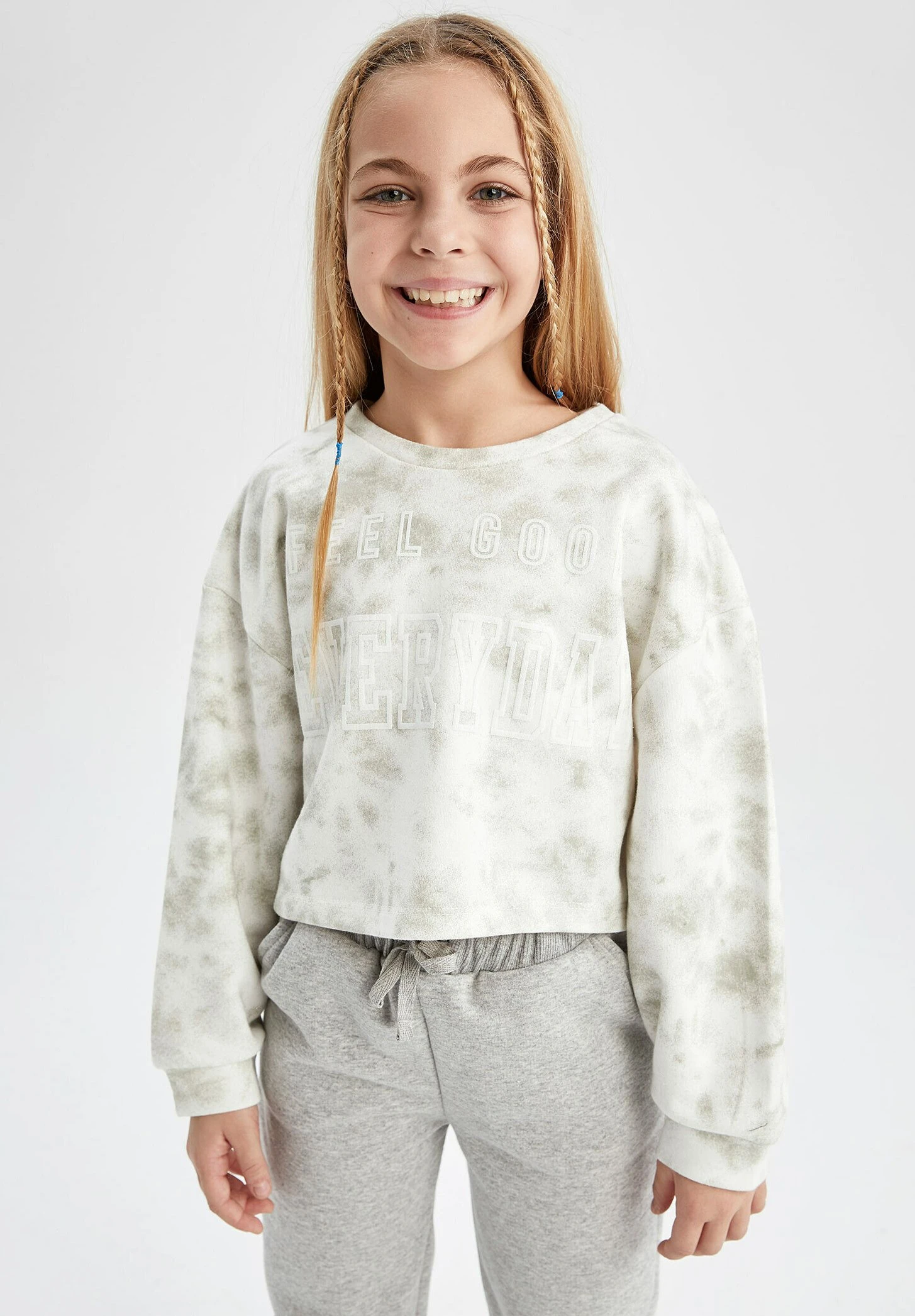 DeFacto Cropped- Longsleeve - Ecru 4 DeFacto Cropped- Longsleeve - Ecru - Afbeelding 2