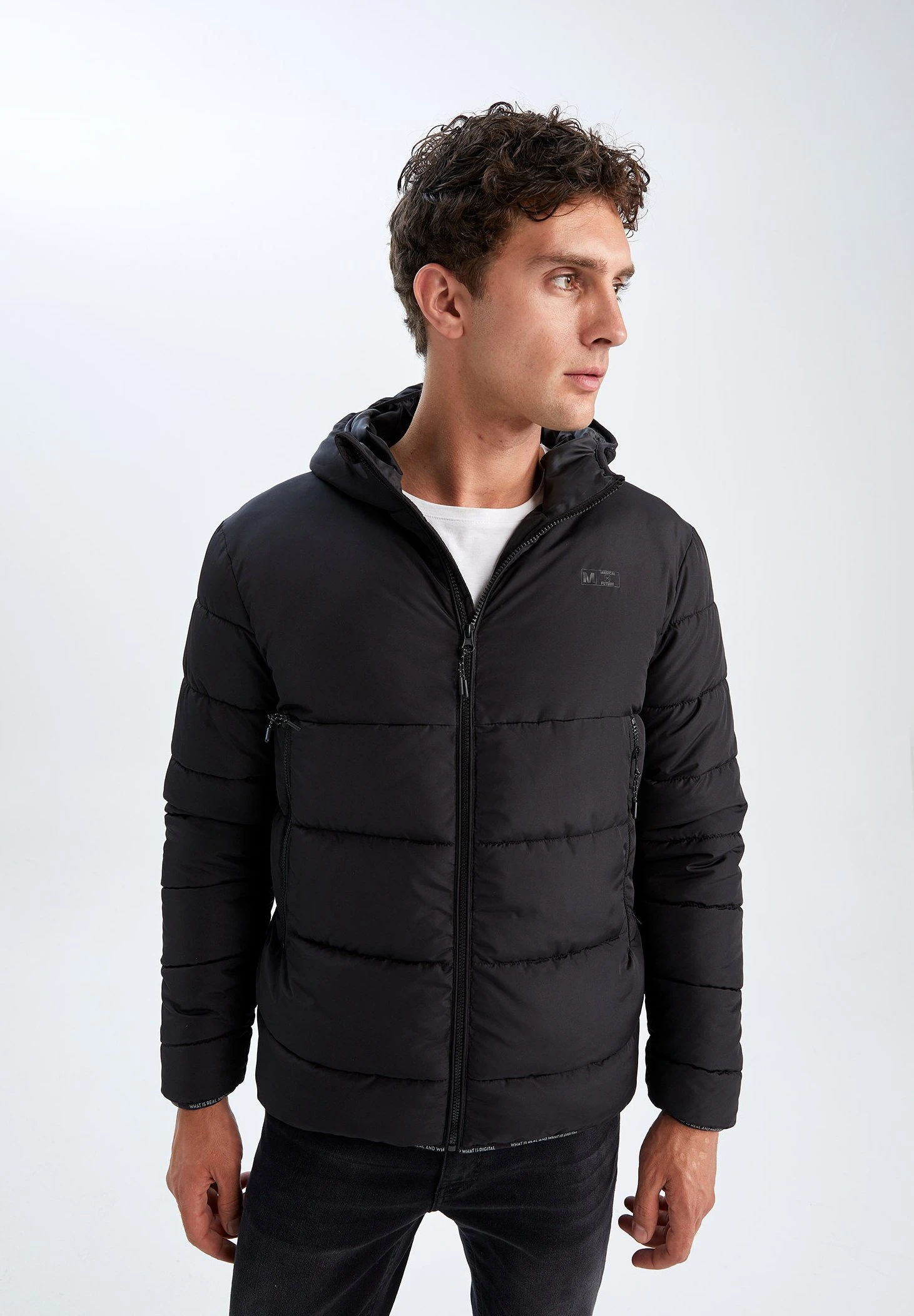 DeFacto Regular Fit- Winterjas - Black 3 DeFacto Regular Fit- Winterjas - Black