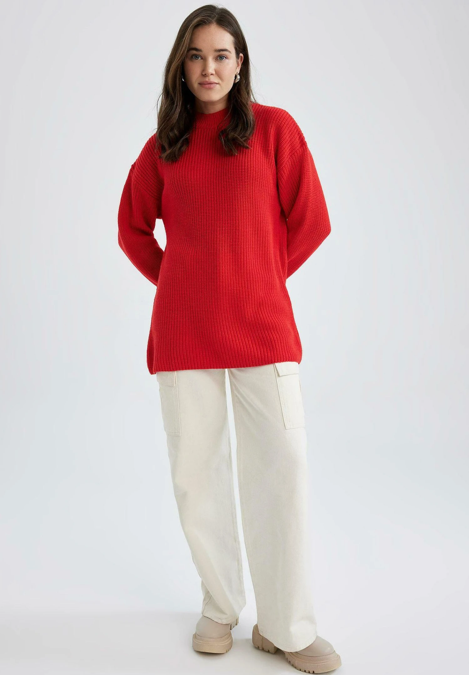 DeFacto Trui - Red 4 DeFacto Trui - Red - Afbeelding 2