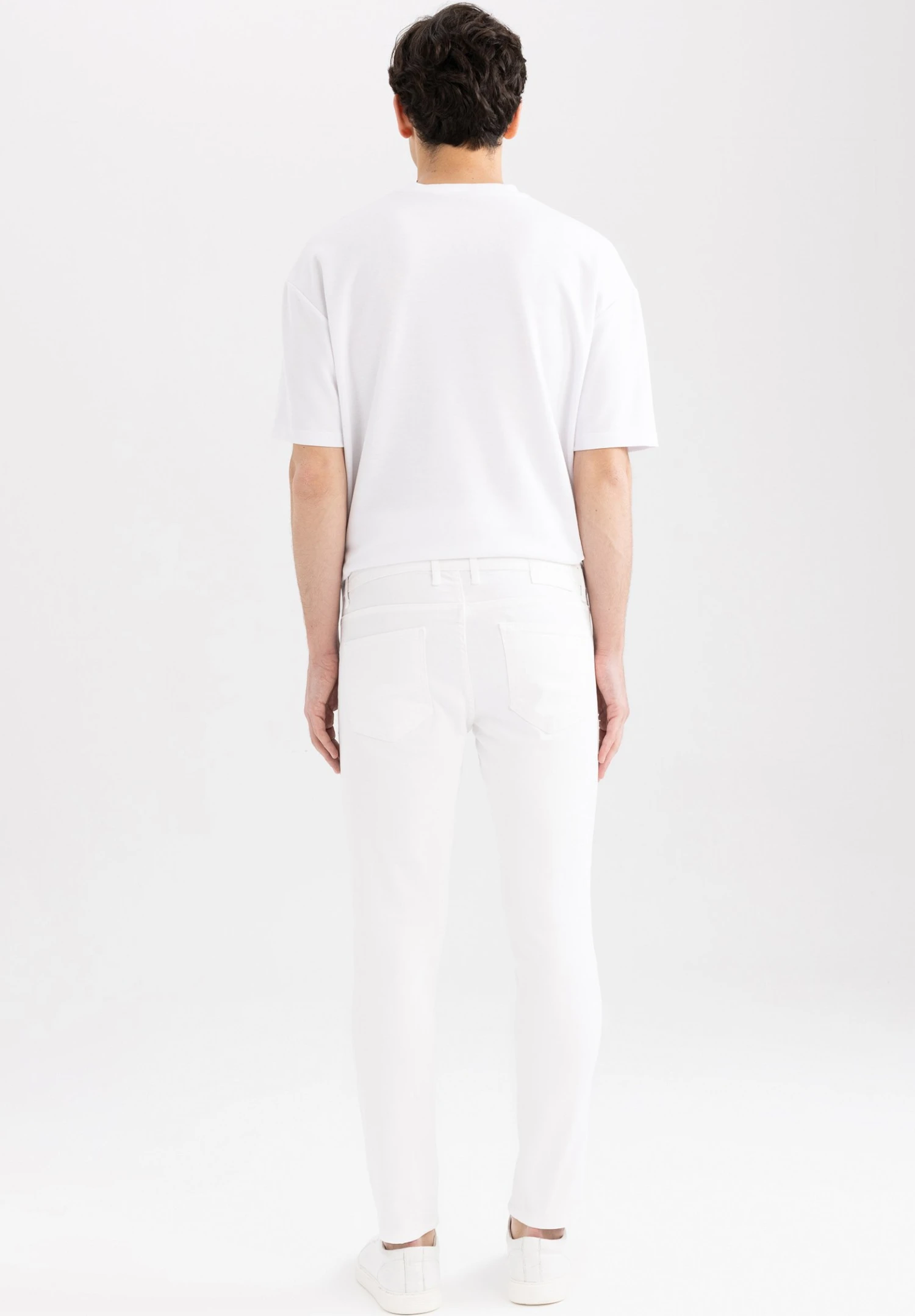 DeFacto Slim Fit Jeans - White 5 DeFacto Slim Fit Jeans - White - Afbeelding 3