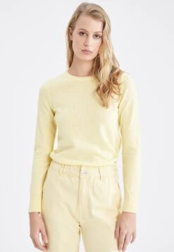 DeFacto Regular Fit- Trui - Yellow