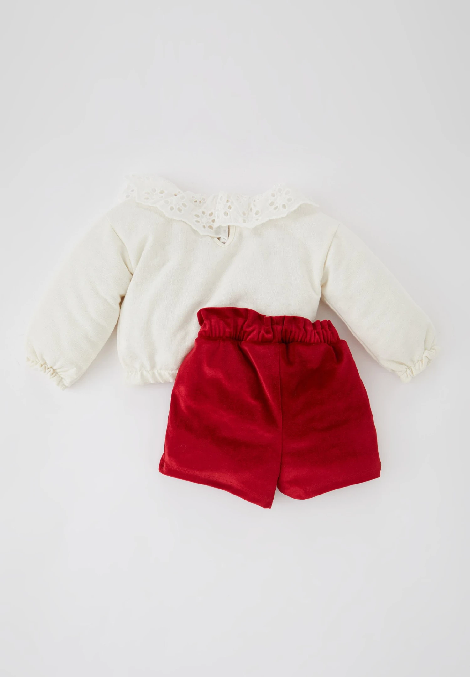 DeFacto Set Regular Fit- Shorts - Ecru 4 DeFacto Set Regular Fit- Shorts - Ecru - Afbeelding 2