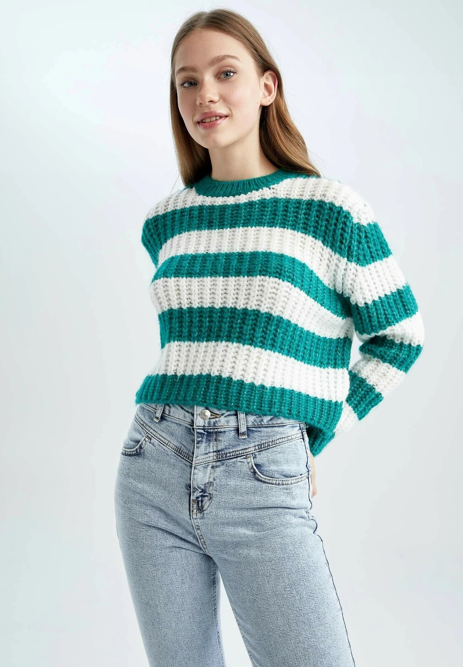 DeFacto Trui - Green 3 DeFacto Trui - Green