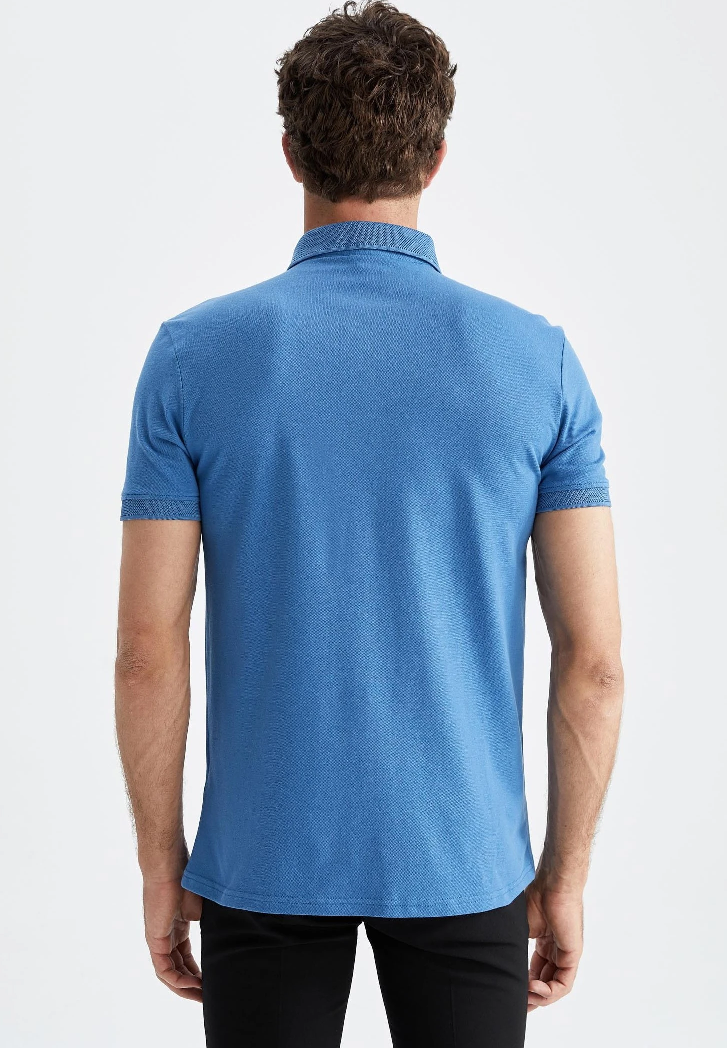 DeFacto Poloshirt - Indigo 5 DeFacto Poloshirt - Indigo - Afbeelding 3