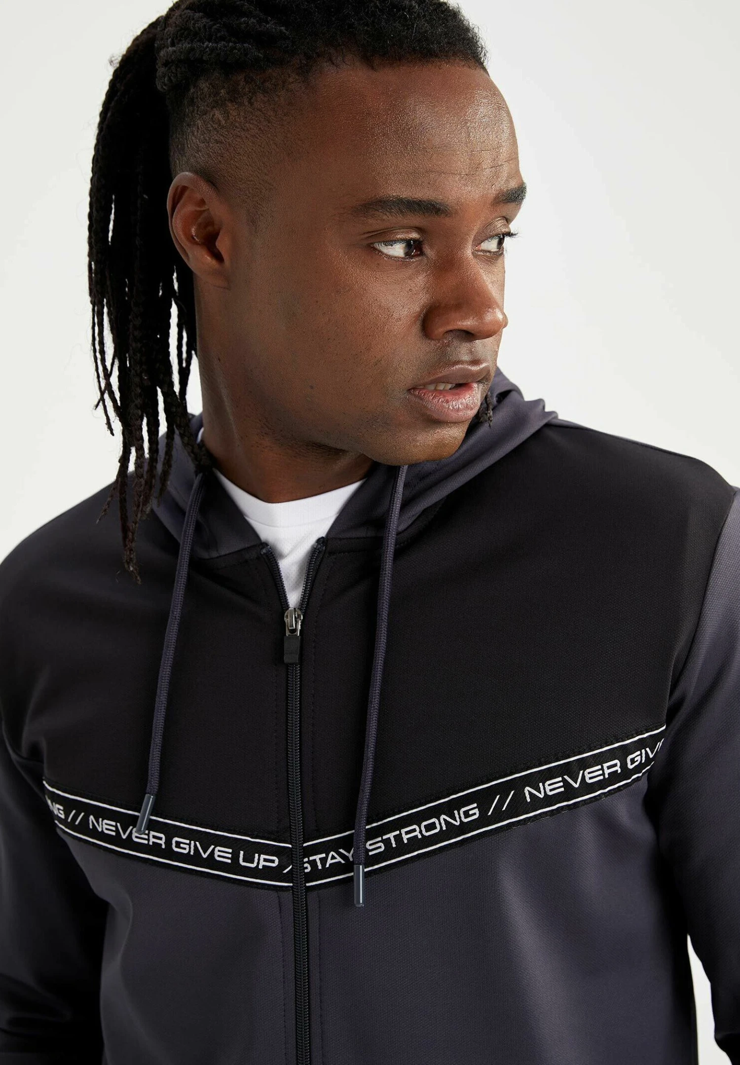 DeFacto Slim Fit - Sweater Met Rits - Anthracite 8 DeFacto Slim Fit - Sweater Met Rits - Anthracite - Afbeelding 6