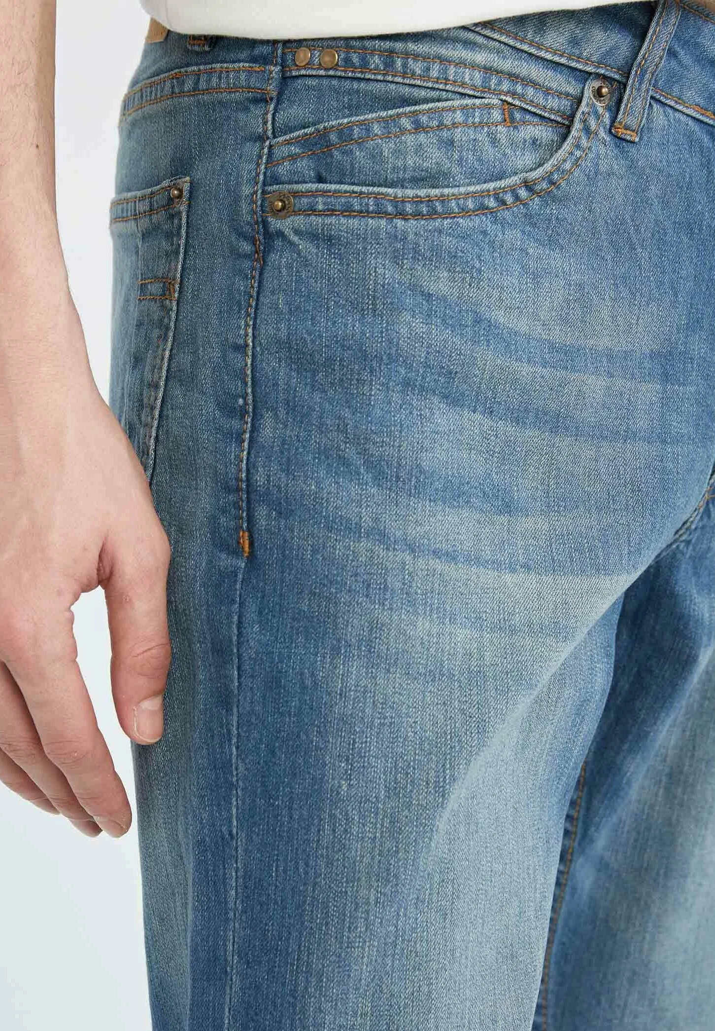 DeFacto Slim Fit Jeans - Blue 6 DeFacto Slim Fit Jeans - Blue - Afbeelding 4