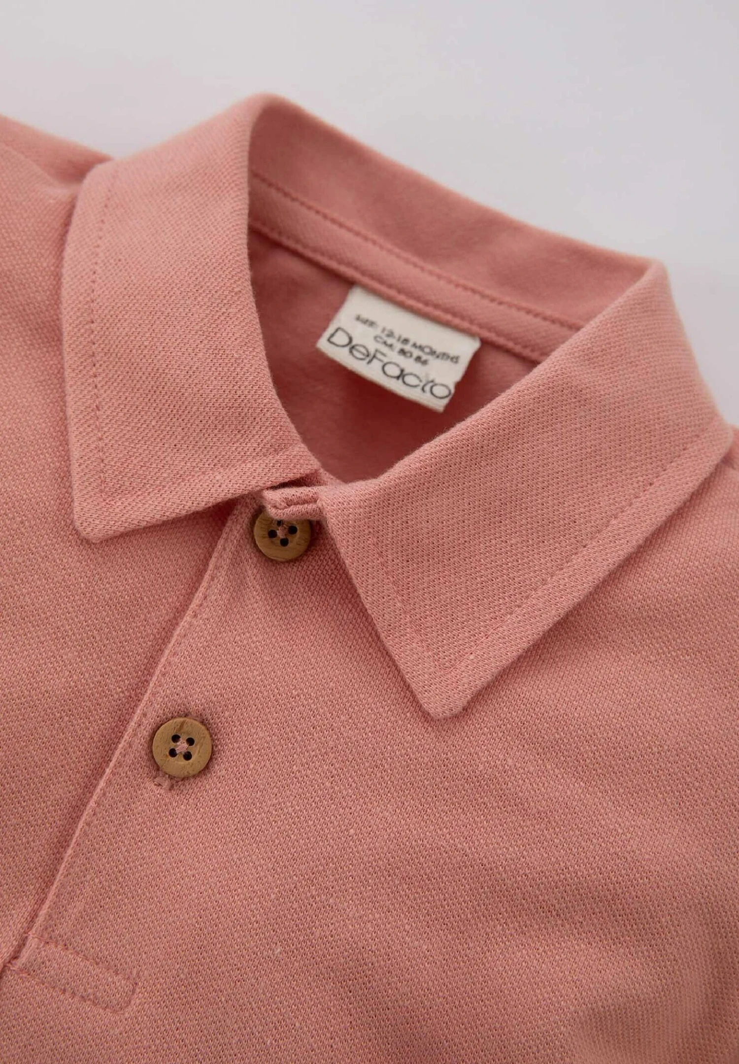 DeFacto Regular Fit - Poloshirt - Light Pink 5 DeFacto Regular Fit - Poloshirt - Light Pink - Afbeelding 3