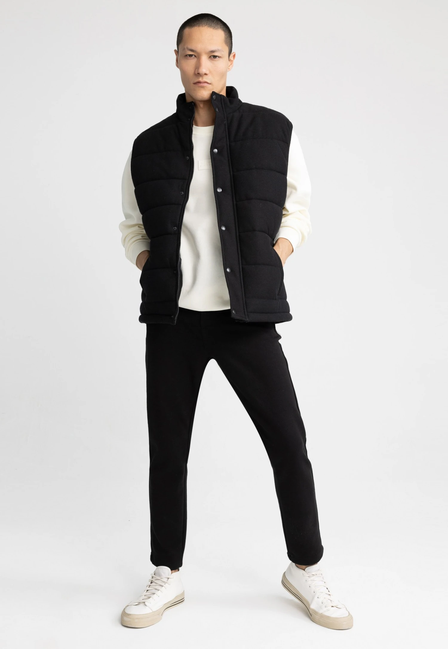 DeFacto Regular Fit- Bodywarmer - Black 4 DeFacto Regular Fit- Bodywarmer - Black - Afbeelding 2