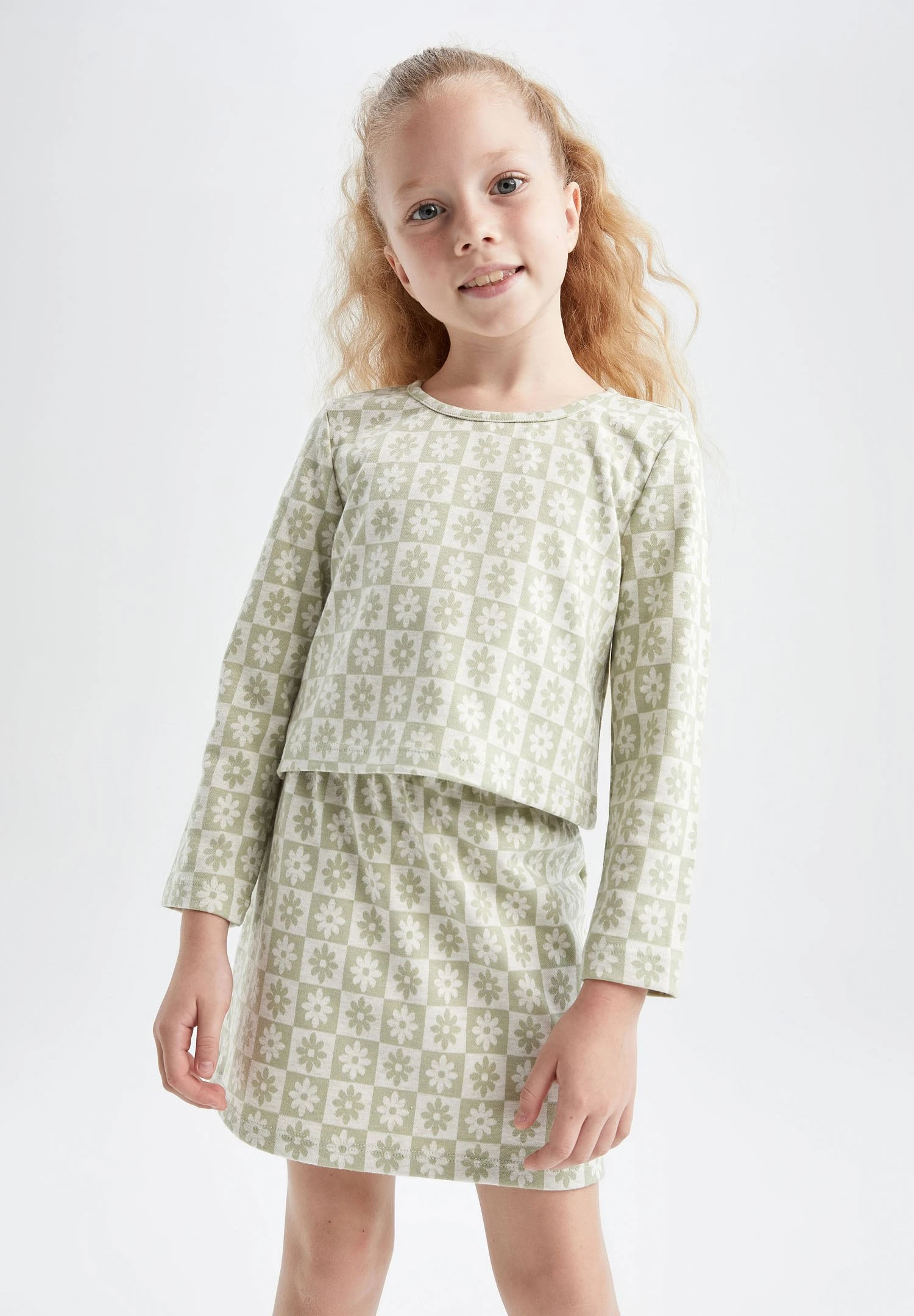 DeFacto Set - A-Lijn Rok - Turquoise 4 DeFacto Set - A-Lijn Rok - Turquoise - Afbeelding 2