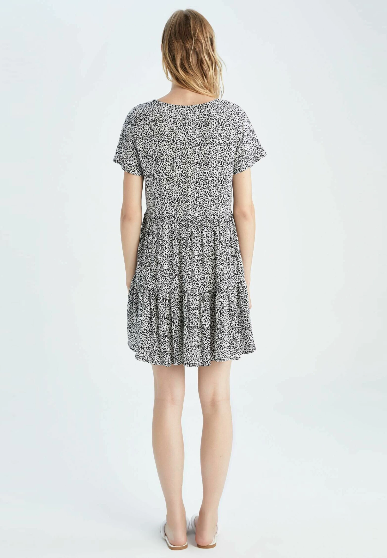 DeFacto Fit And Flare - Blousejurk - Black 5 DeFacto Fit And Flare - Blousejurk - Black - Afbeelding 3