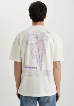 DeFacto Comfort Fit - T-Shirt Print - Ecru 8 DeFacto Comfort Fit - T-Shirt Print - Ecru -DeFacto 80a0c440faf54298a6d268403012c0ae