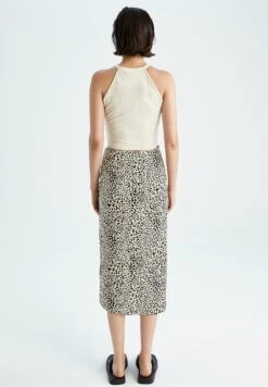 DeFacto Regular Fit - A-Lijn Rok - Ecru -DeFacto 812a79267b624189b5bdf50df3d6e398