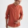 DeFacto Modern Fit- Overhemd - Orange 1 DeFacto Modern Fit- Overhemd - Orange -DeFacto 8133b4ac35104e64b3632ca2fdfd0aec
