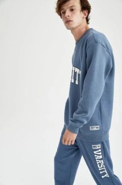 DeFacto Loose Fit - Sweater - Indigo 11 DeFacto Loose Fit - Sweater - Indigo -DeFacto 82903142d56b4632903a61e232abd39f