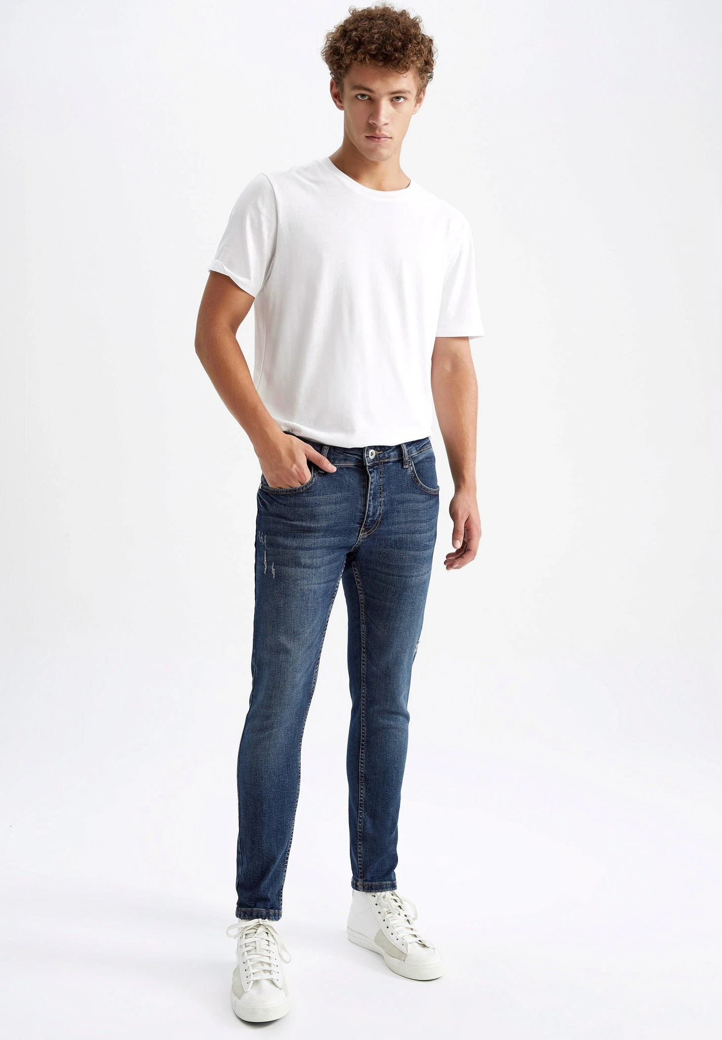 DeFacto Comfort - Jeans Skinny Fit - Blue 4 DeFacto Comfort - Jeans Skinny Fit - Blue - Afbeelding 2