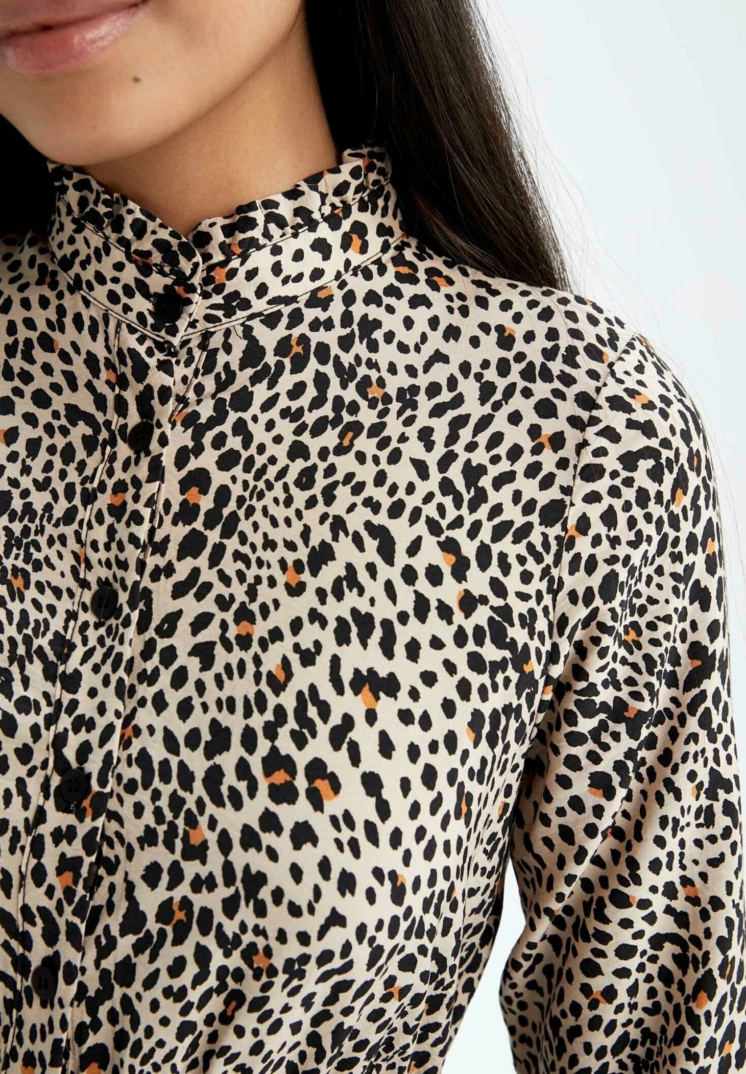 DeFacto Blousejurk - Orange 7 DeFacto Blousejurk - Orange - Afbeelding 5