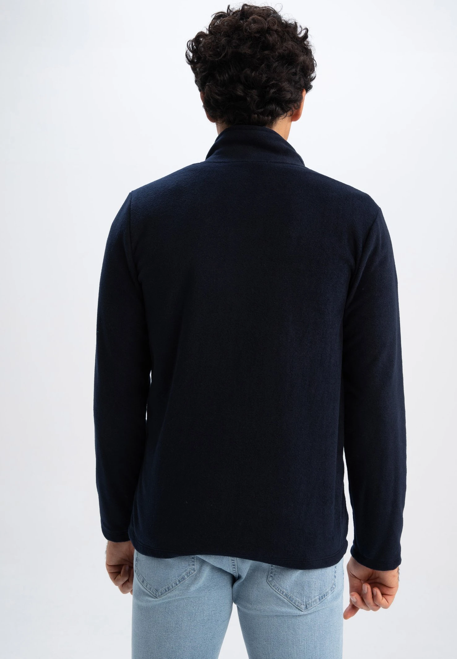 DeFacto Regular Fit - Sweater Met Rits - Navy 5 DeFacto Regular Fit - Sweater Met Rits - Navy - Afbeelding 3