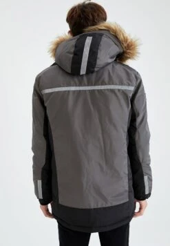 DeFacto Slim Fit - Winterjas - Anthracite 10 DeFacto Slim Fit - Winterjas - Anthracite -DeFacto 853c6097357c4c9c8937bfe21d806a10