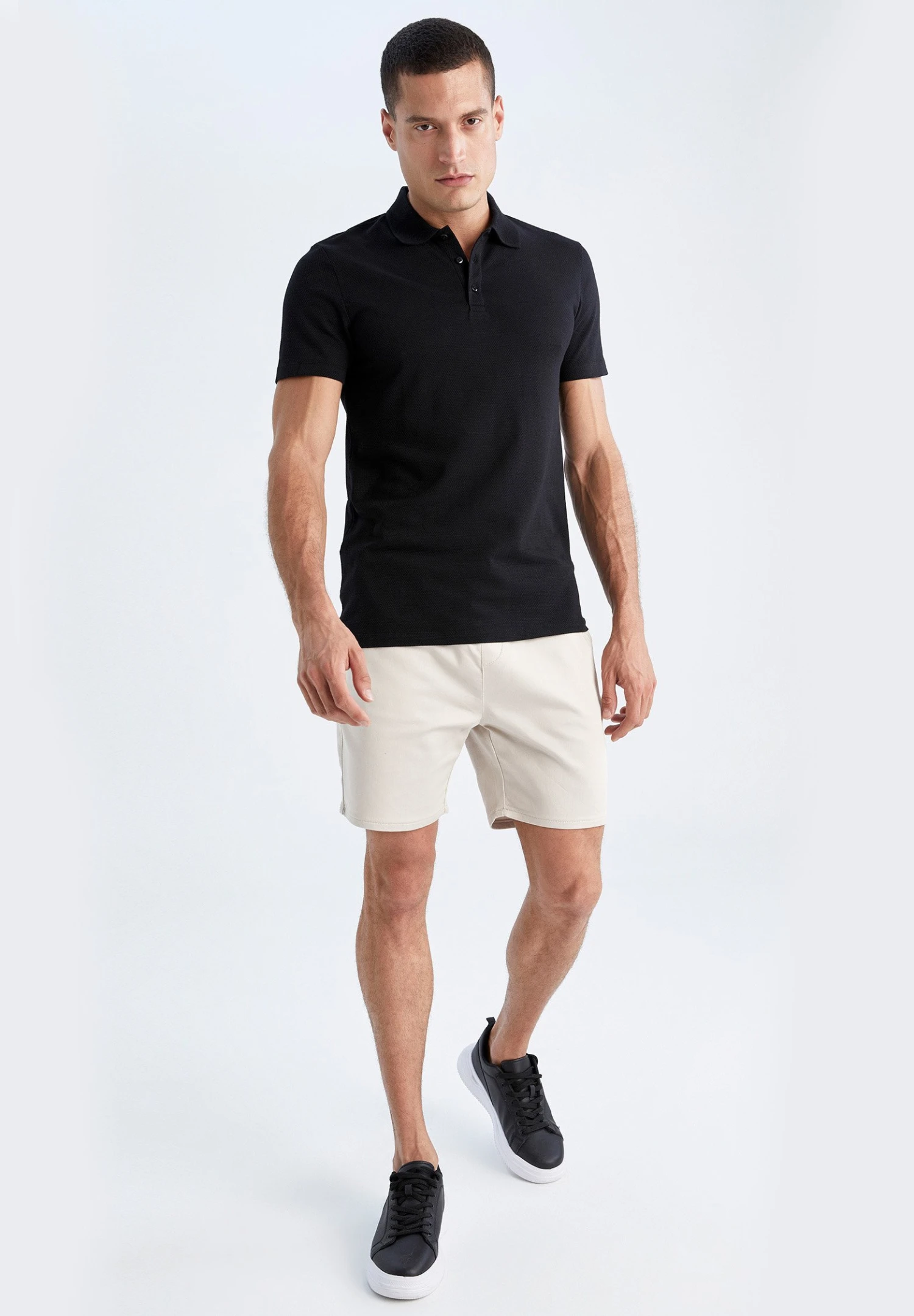 DeFacto Slim Fit- Shorts - Beige 4 DeFacto Slim Fit- Shorts - Beige - Afbeelding 2
