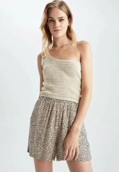 DeFacto Slim Fit- Top - Ecru