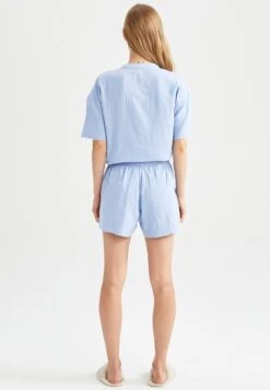 DeFacto Regular Fit- Pyjamabroek - Blue -DeFacto 859ce757a27b495e9bb6c6110ef3f0f6