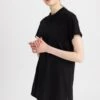 DeFacto Regular Fit- T-Shirt Basic - Black 1 DeFacto Regular Fit- T-Shirt Basic - Black -DeFacto 85a4898177f64ba9928fb8bee6c591ae