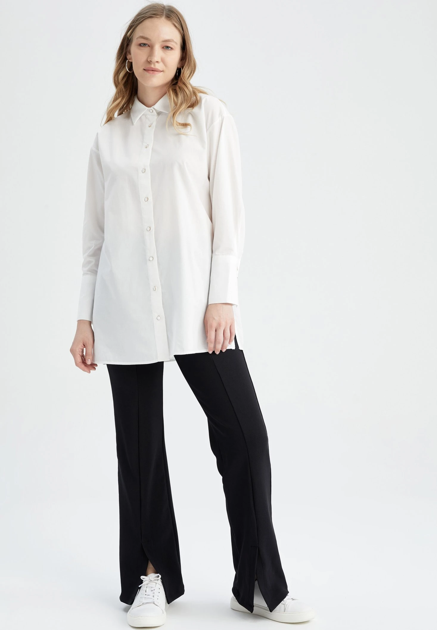 DeFacto Flare Fit - Broek - Black 4 DeFacto Flare Fit - Broek - Black - Afbeelding 2