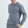 DeFacto Standart Fit - Sweater - Grey -DeFacto 8620468cd07540cf86bb9eb1033dde8d