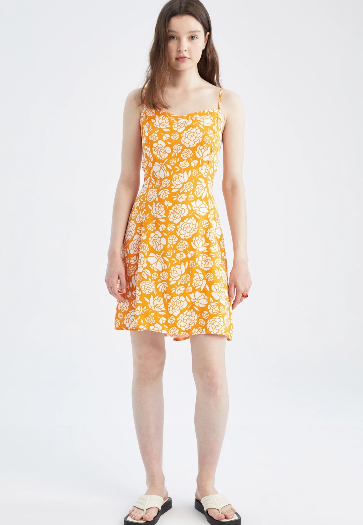 DeFacto Jurk - Orange 4 DeFacto Jurk - Orange - Afbeelding 2