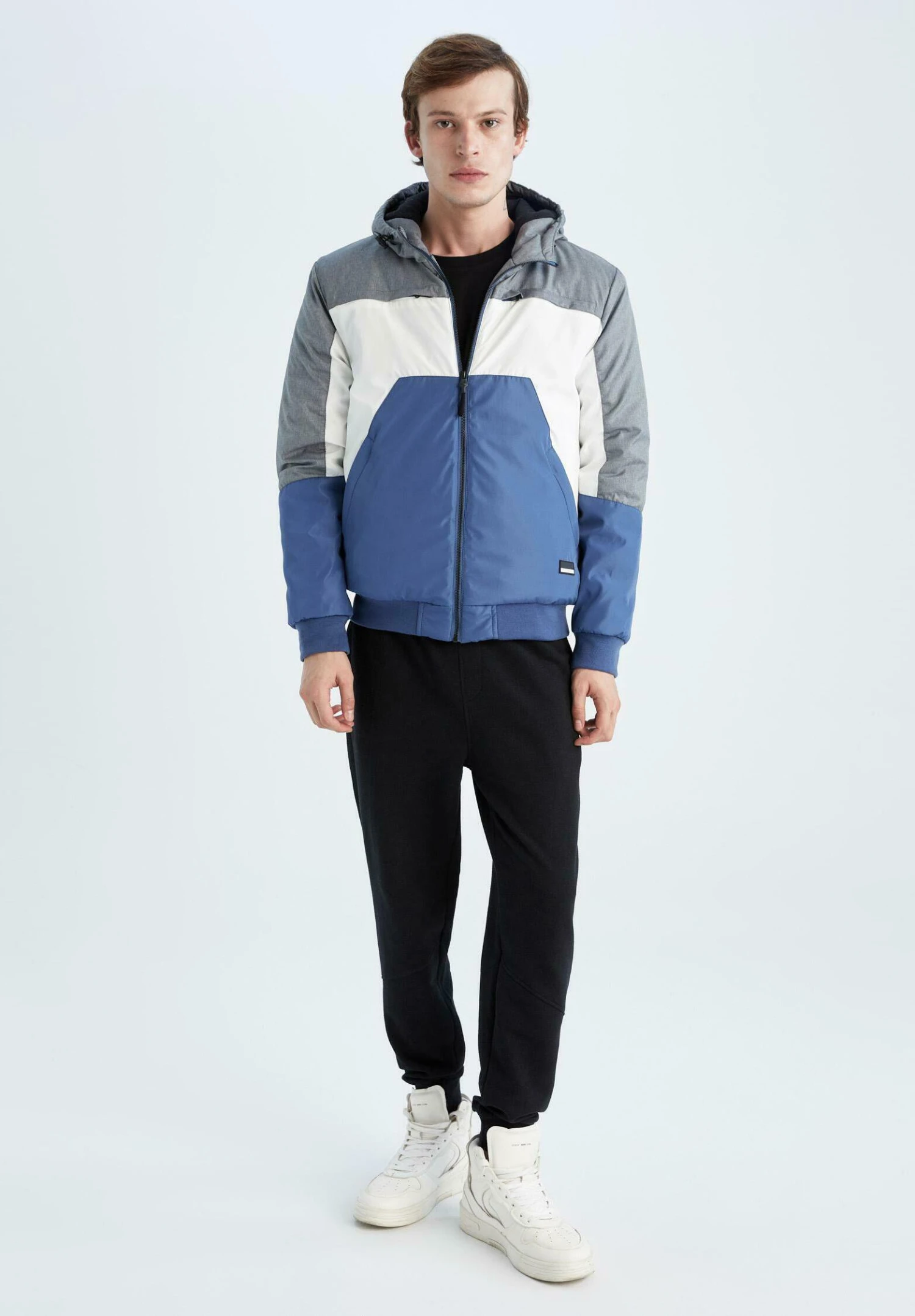 DeFacto Slim Fit - Winterjas - Grey 4 DeFacto Slim Fit - Winterjas - Grey - Afbeelding 2