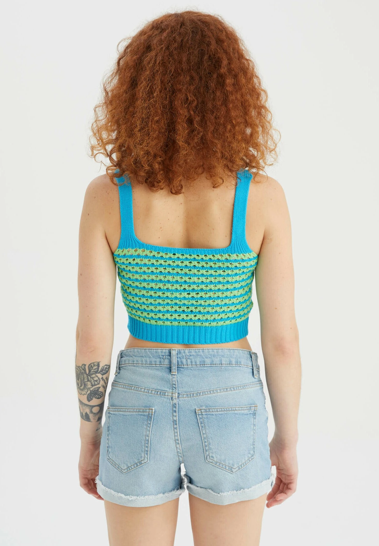 DeFacto Slim Fit- Top - Blue 5 DeFacto Slim Fit- Top - Blue - Afbeelding 3