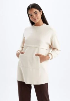 DeFacto Relax Fit T - Sweater - Beige