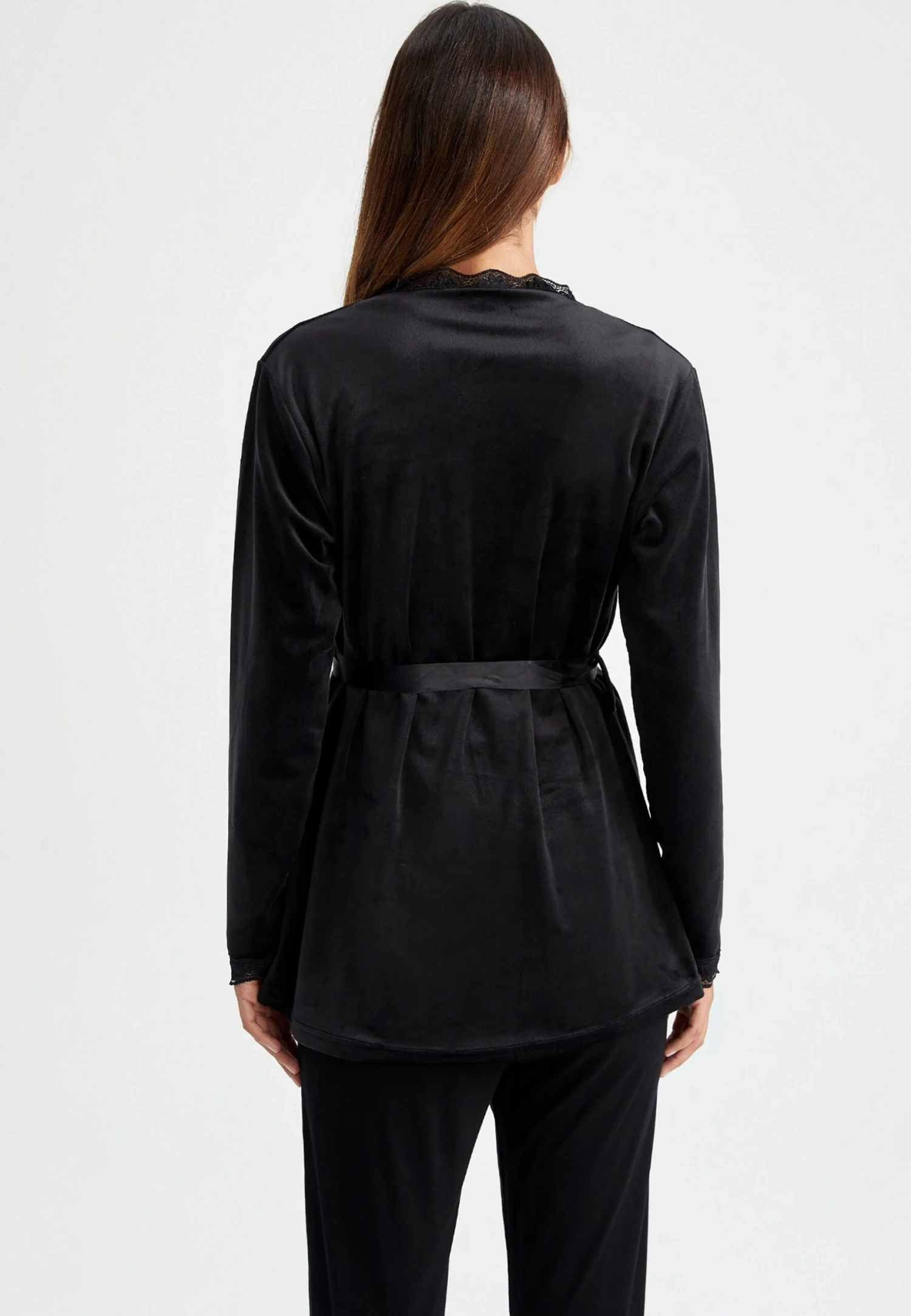 DeFacto Pyjamashirt - Black 5 DeFacto Pyjamashirt - Black - Afbeelding 3