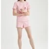 DeFacto Set Regular Fit - Pyjama - Pink 2 DeFacto Set Regular Fit - Pyjama - Pink -DeFacto 892b0f6b3cd74089987e162dce09aca1