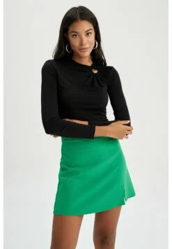 DeFacto Fitted Long Sleeved- Longsleeve - Black