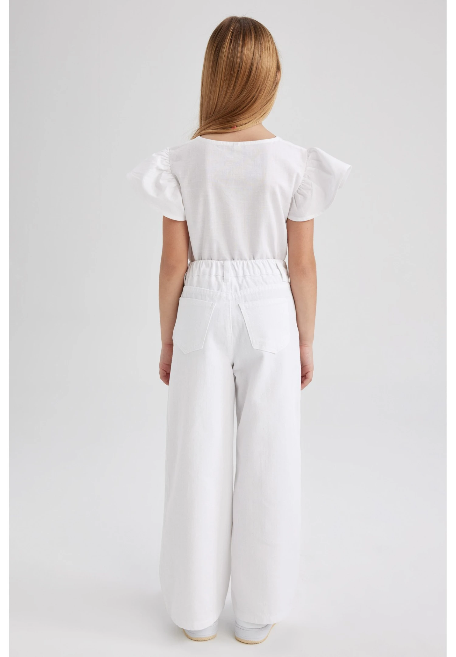 DeFacto Wide Leg - Broek - White 4 DeFacto Wide Leg - Broek - White - Afbeelding 2