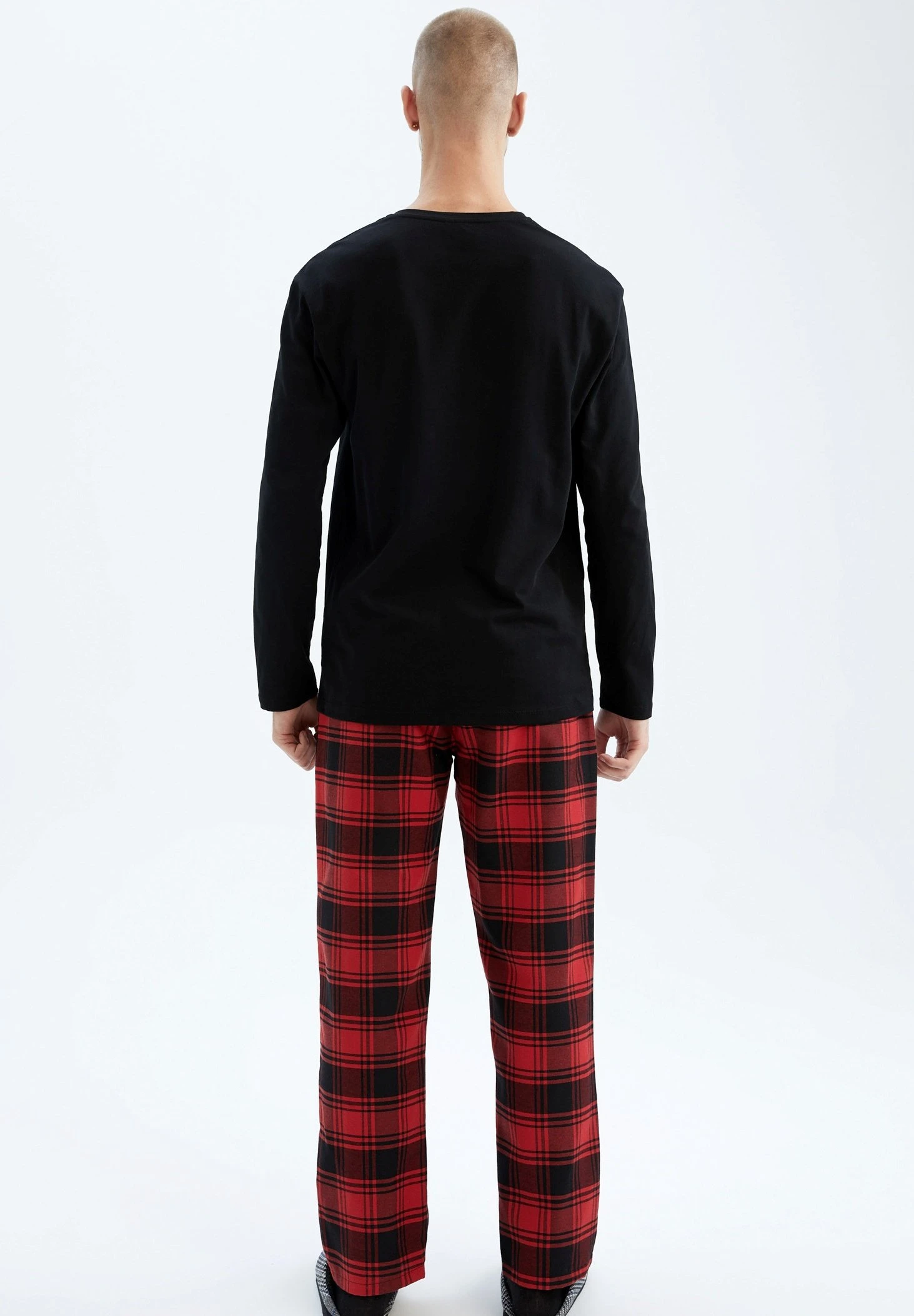 DeFacto Regular Fit Nightwear Combination - Pyjama - Black 5 DeFacto Regular Fit Nightwear Combination - Pyjama - Black - Afbeelding 3