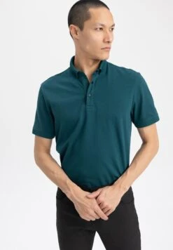 DeFacto Slim Fit - Poloshirt - Green